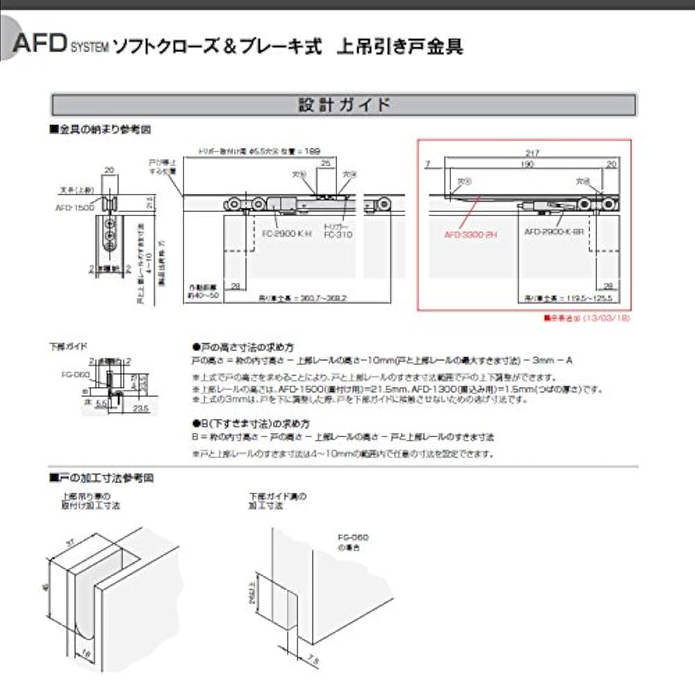 Amazon | ソフトクローズ&ブレーキ式 引戸レール金物セット品